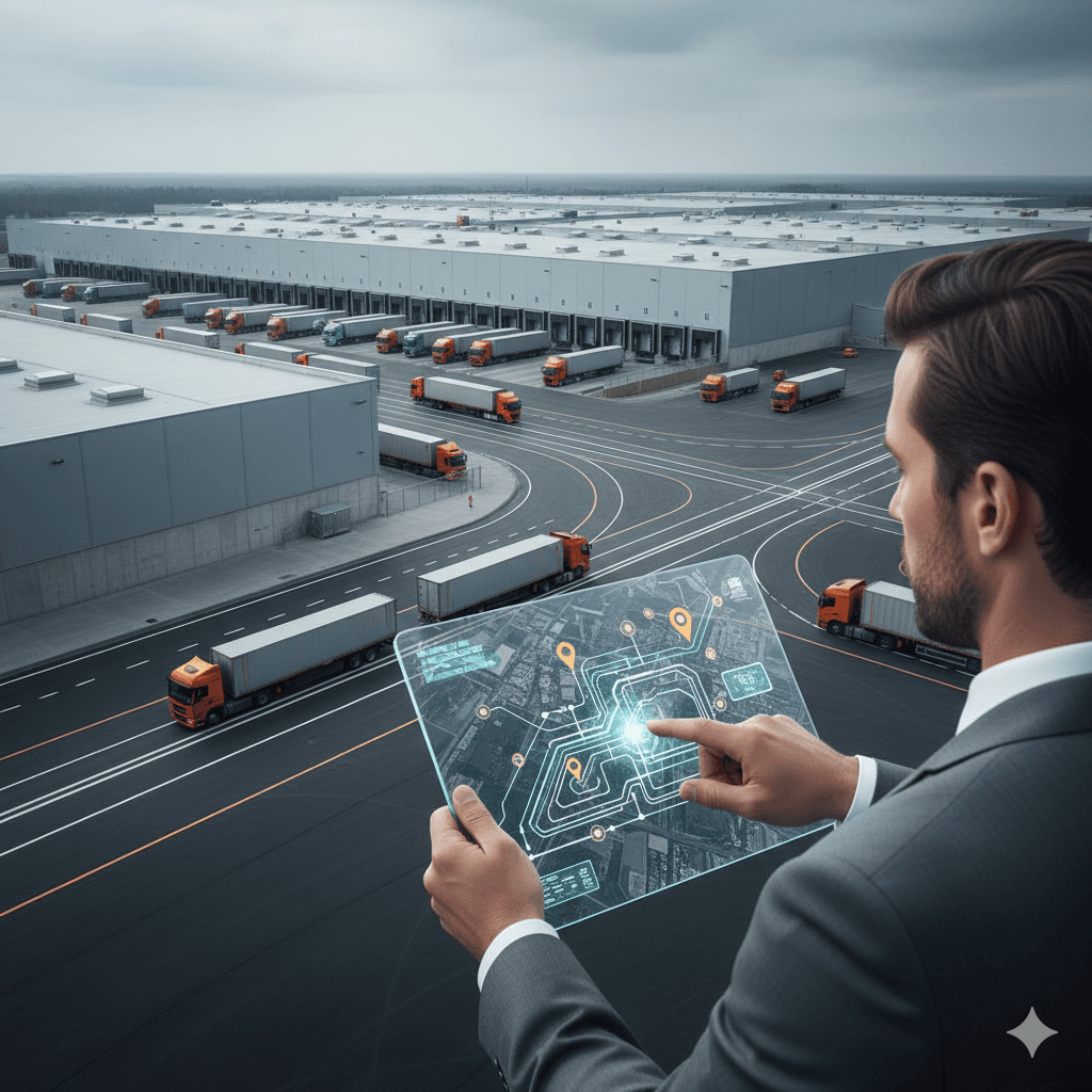 Industrial and logistics parks illustration for expansion advisory